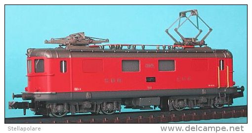 N Spur - LEMACO 003/2 - Leichtlokomotive Der SBB Re 4/4 10043 - SCALA N MODELLO IN OTTONE - Locomotieven
