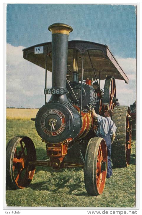 STEAMTRACTOR: BURRELL ROAD ENGINE - No. 3798 'Red Gauntlet' (1919) - England - Tractors