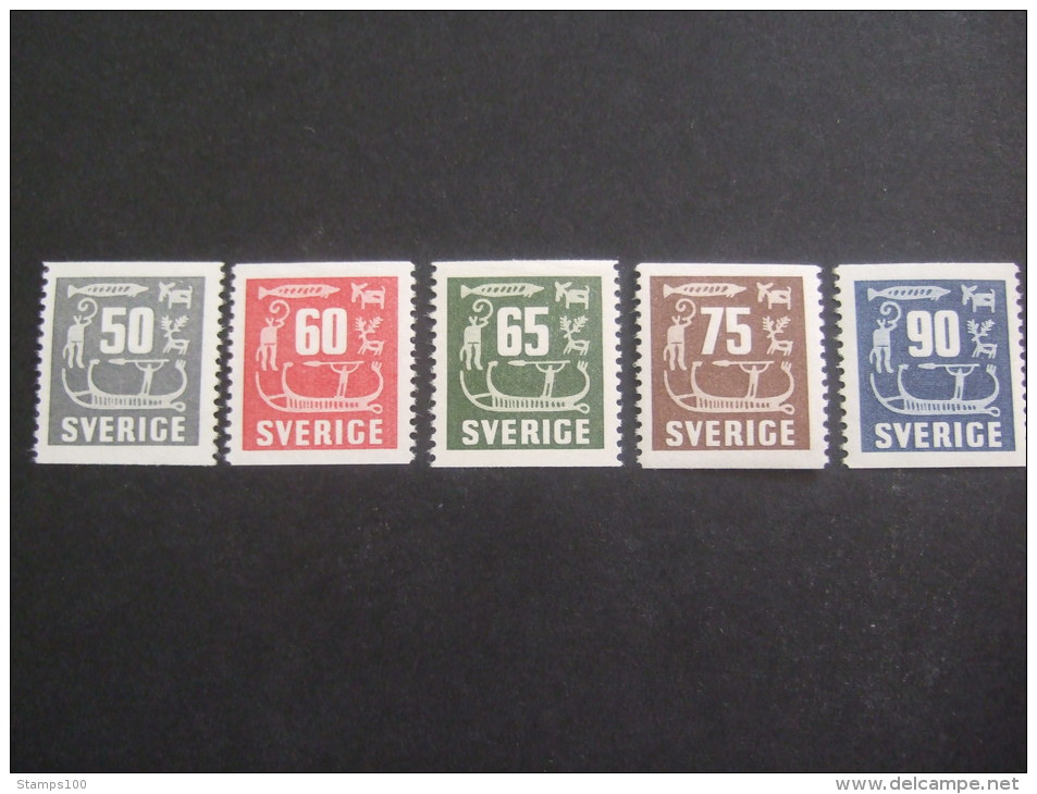 SWEDEN  1954    MICHEL 396/400   YVERT 389/93  MNH **   (S37-NVT) - Nuevos