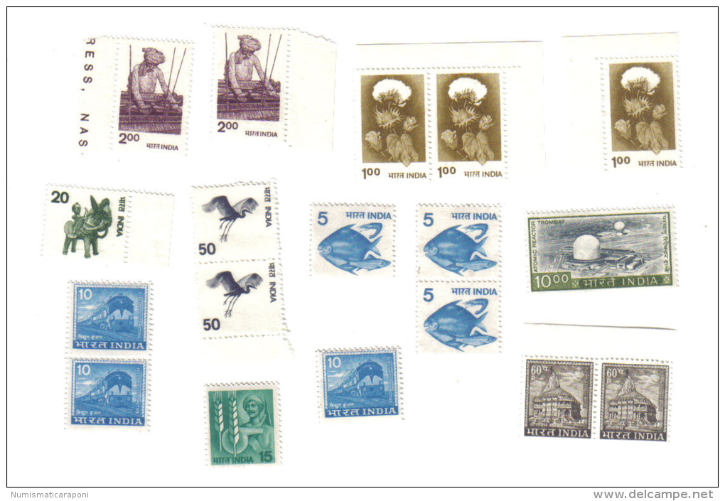 India 18  Stamps NUOVI ** COD.FRA.473 - Unused Stamps