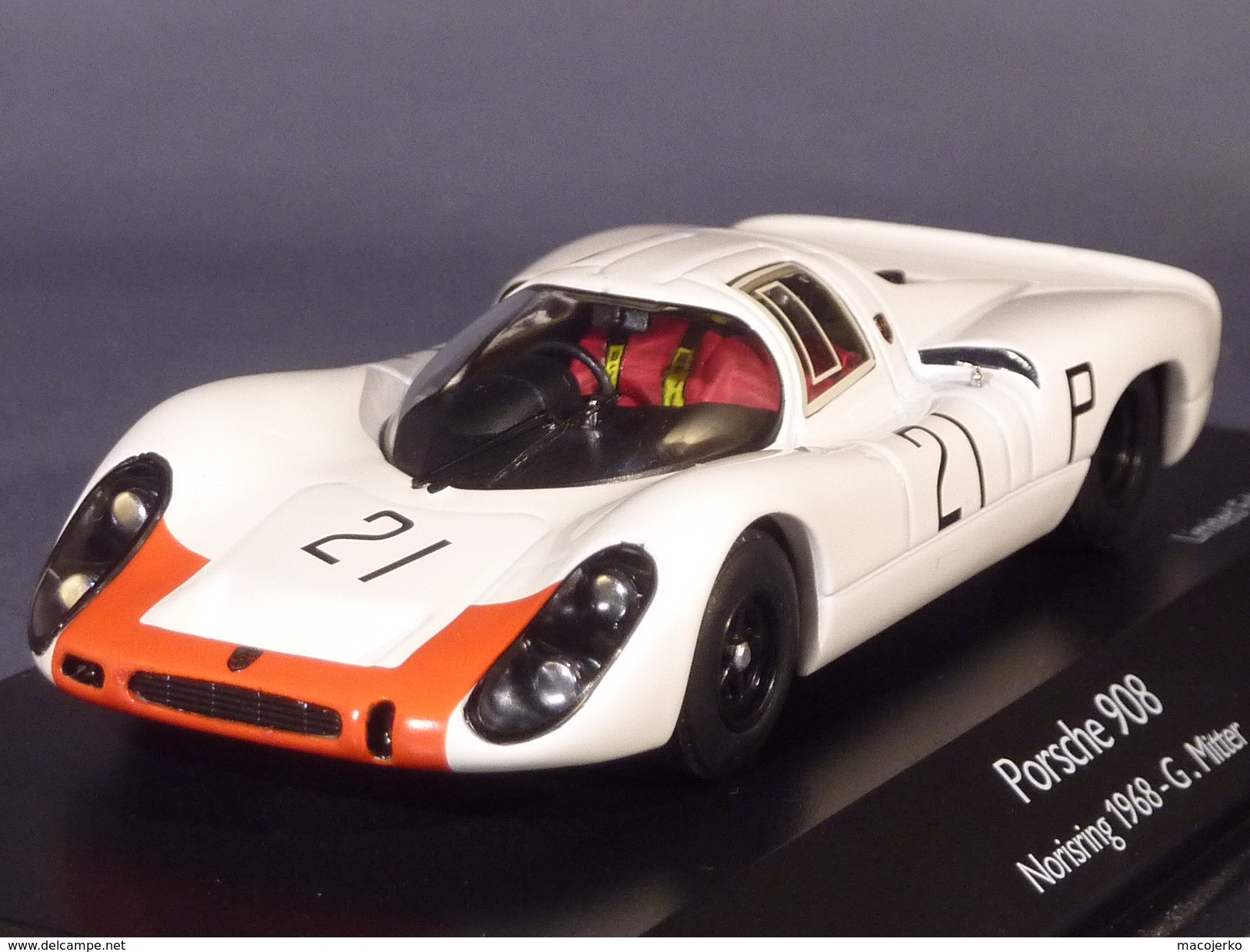 Schuco 03726, Porsche 908 KH #21 Norisring 1968, Mitter, 1:43 - Schuco