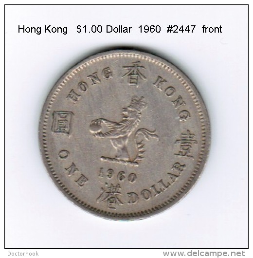 HONG KONG   $1.00  DOLLAR  1960  (KM # 31.1) - Hong Kong