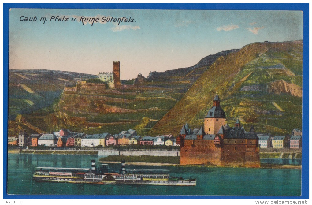 Deutschland; Kaub Und Burg Gutenfels - Kaub