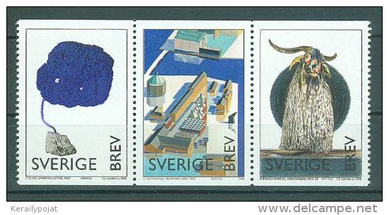 Sweden - 1998 Modern Art Museum Strip MNH__(TH-6913) - Neufs