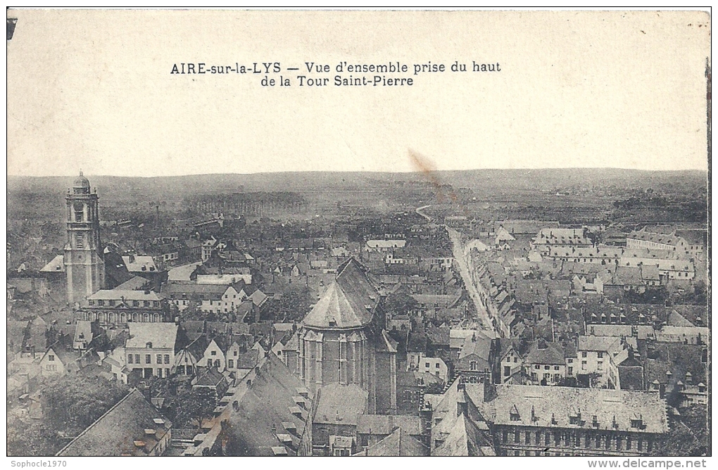 NORD PAS DE CALAIS - 62 - PAS DE CALAIS - AIRE SUR LA LYS - Vue D'ensemble Prise Du Haut De La Tour Saint Pierre - Aire Sur La Lys