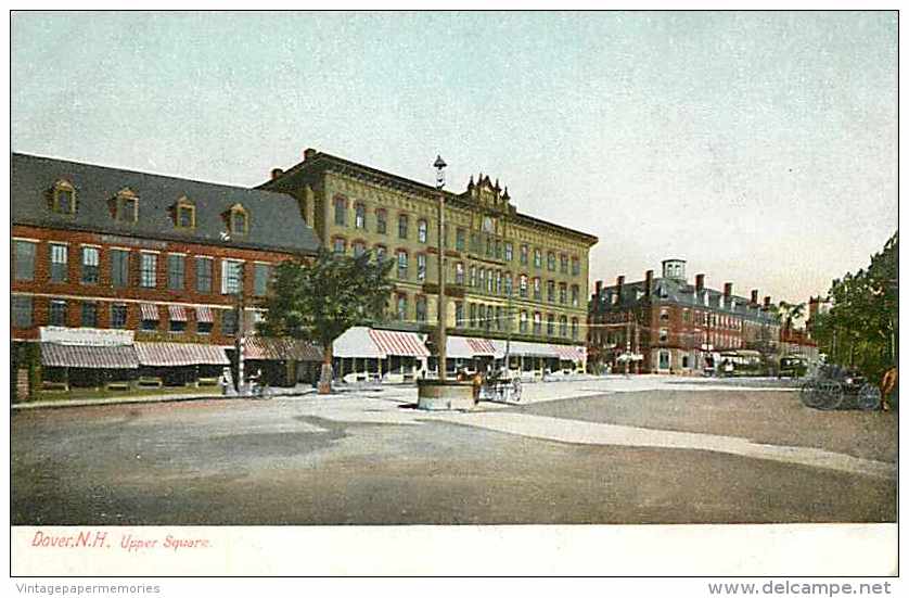 210777-New Hampshire, Dover, Upper Square, Business Section Storefronts - Dover