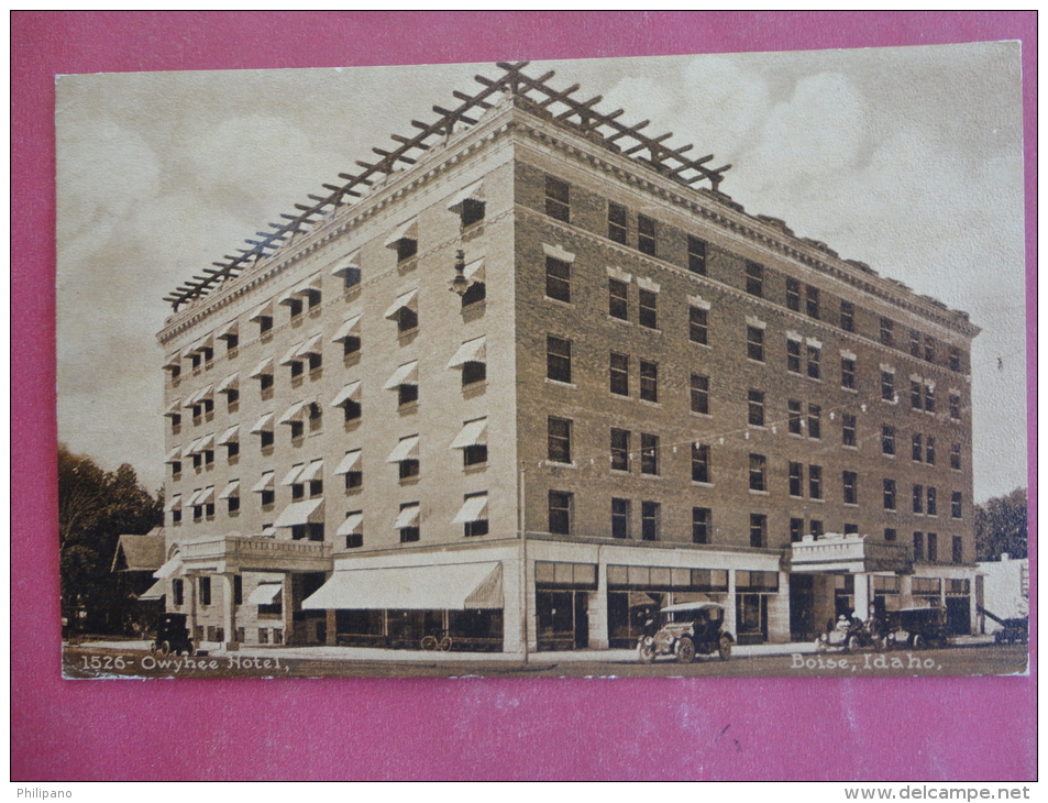 Boise,ID--Owyhee Hotel--cancel 1913--PJ 239 - Sonstige & Ohne Zuordnung