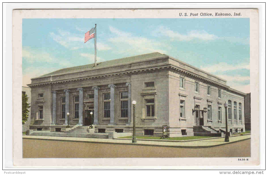 Hammond City Hall Indiana Linen Postcard - Hammond