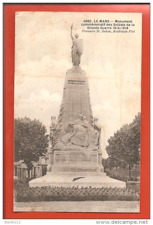 Le Mans   Monument Aux Morts - War Memorials