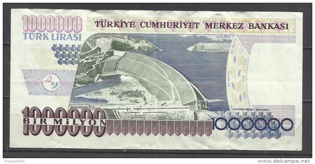 TURQUIE .  BILLET DE  1000 0000 DE LIRA . - Turquia