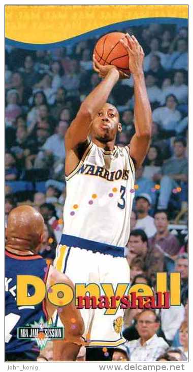 FIGURINA TRADING CARD BASKETBALL FLEER NBA JAM SESSION 1995-'96 - DONYELL MARSHALL - N.35 - 1990-1999