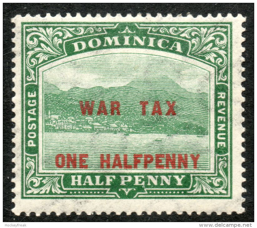 Dominica 1916 - 'War Tax - One Halfpenny' Surcharge SG55 VLHM Cat £3.75 For HM SG2018 Empire - Dominique (...-1978)