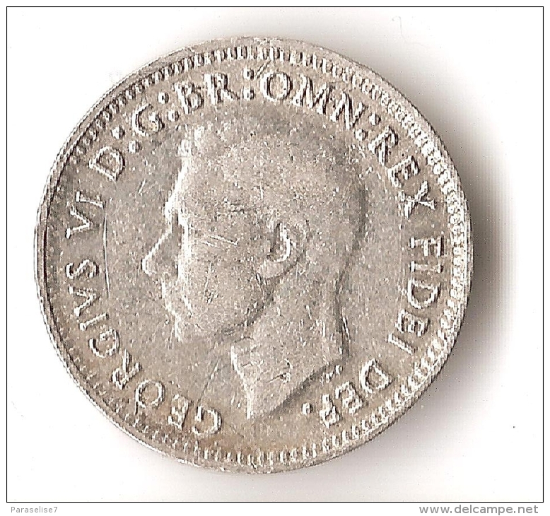 AUSTRALIE  3  PENCE  1949  ARGENT - Threepence
