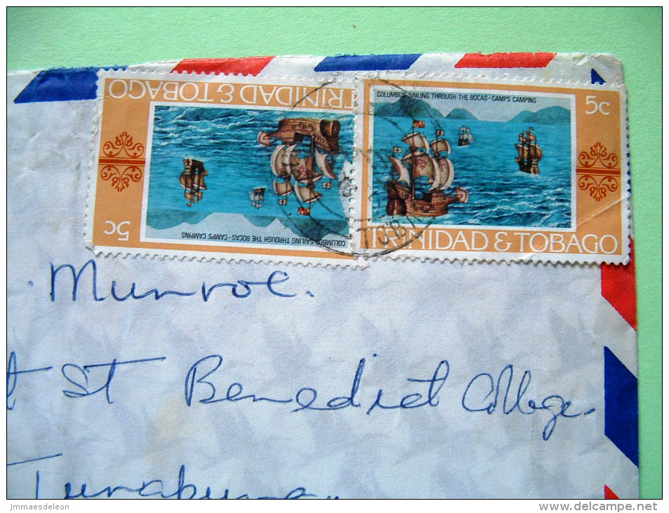 Trinidad & Tobago 1976 Cover To Trinidad - Columbus Sailing Through The Bocas - Ships - Trinidad & Tobago (1962-...)