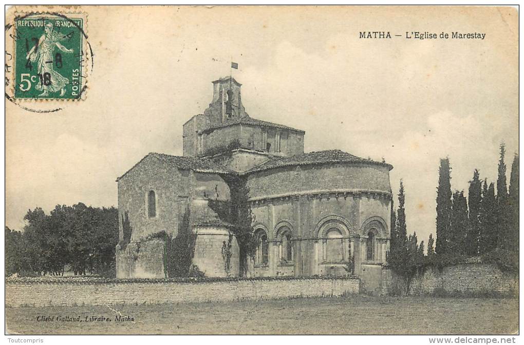 TC-B13 -1422 : Matha L'église - Matha