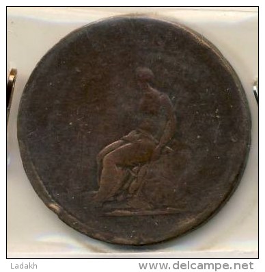 PIECE MONNAIE DEMI PENNY GRANDE BRETAGNE #GEORGE III # 1806 # - B. 1/2 Penny