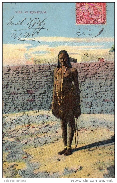 Afrique Noire  Soudan    Girl At Khartum     ( Voir Scan ) - Soudan