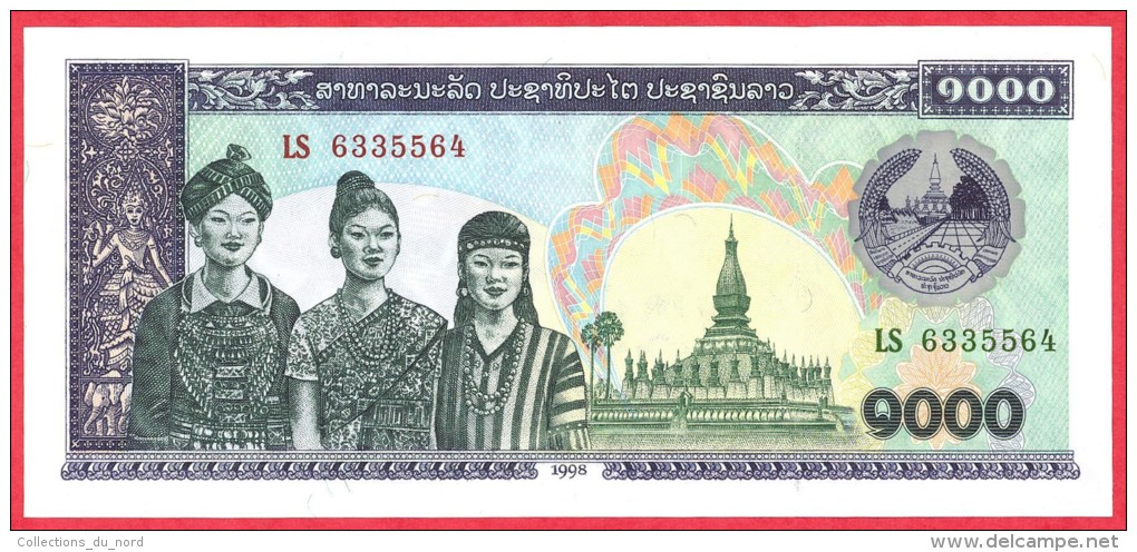 Laos - 1000 Kip 1998 UNC / Papier Monnaie - Billet - Laos - Laos