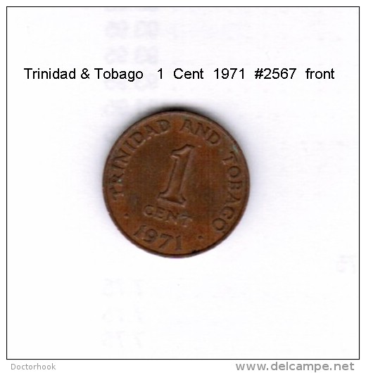 TRINIDAD &amp; TOBAGO    1  CENT  1971   (KM # 1) - Trinité & Tobago