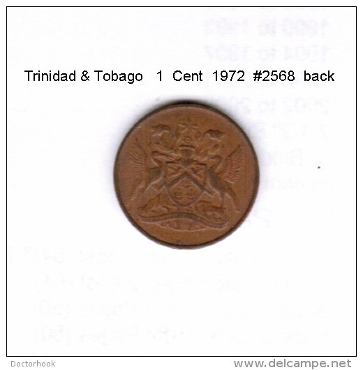 TRINIDAD &amp; TOBAGO    1  CENT  1972   (KM # 1) - Trinidad & Tobago