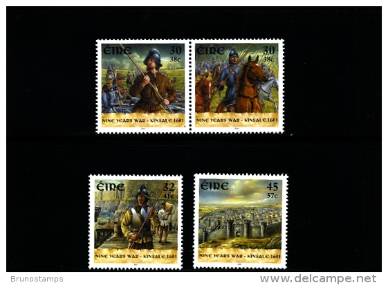 IRELAND/EIRE - 2001  BATTLE OF KINSALE  SET  MINT NH - Neufs