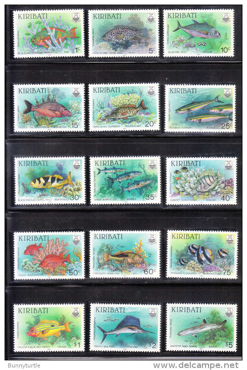 Kiribati 1990 Fish Definitve MNH - Kiribati (1979-...)