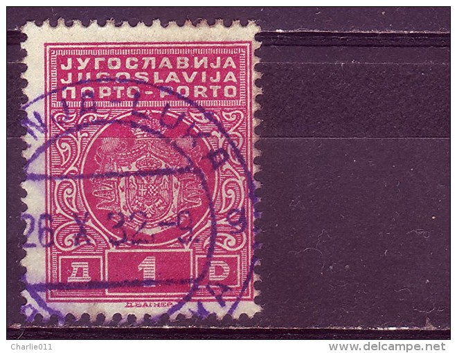 PORTO-COAT OF ARMS-1 DIN-TYPE I-POSTMARK-BANJA LUKA-BOSNIA AND HERZEGOVINA-YUGOSLAVIA-1931 - Timbres-taxe