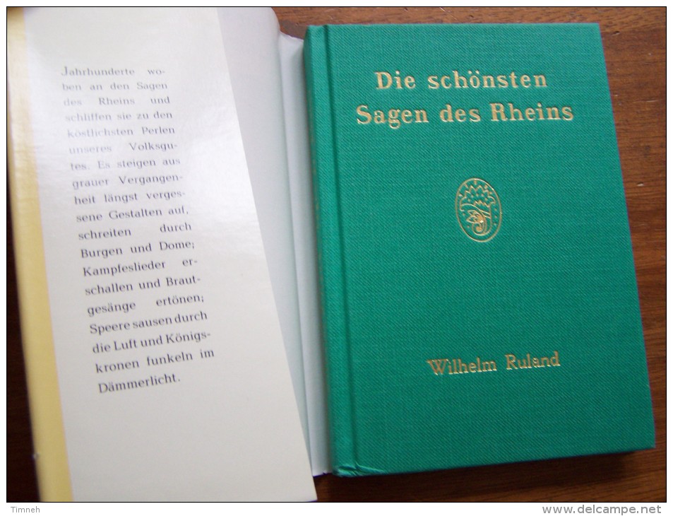 Kleines Büchlein DIE SCHÖNSTEN SAGEN DES RHEINS VON WILHELM RULAND 1985 STOLLFUSS BONN 5. AUFLAGE - Sprookjes