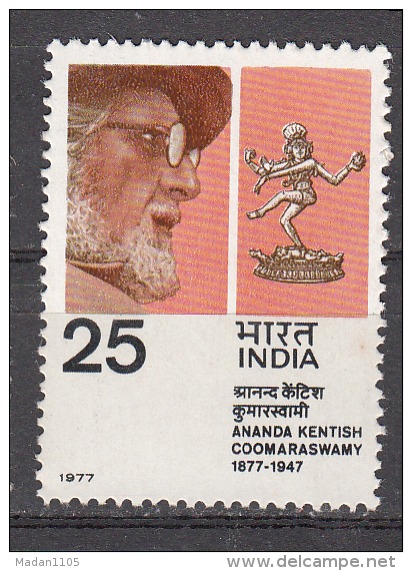 INDIA, 1977, Birth Anniversary Of Ananda Kentish  Coomaraswamy, Historian,   MNH, (**) - Unused Stamps