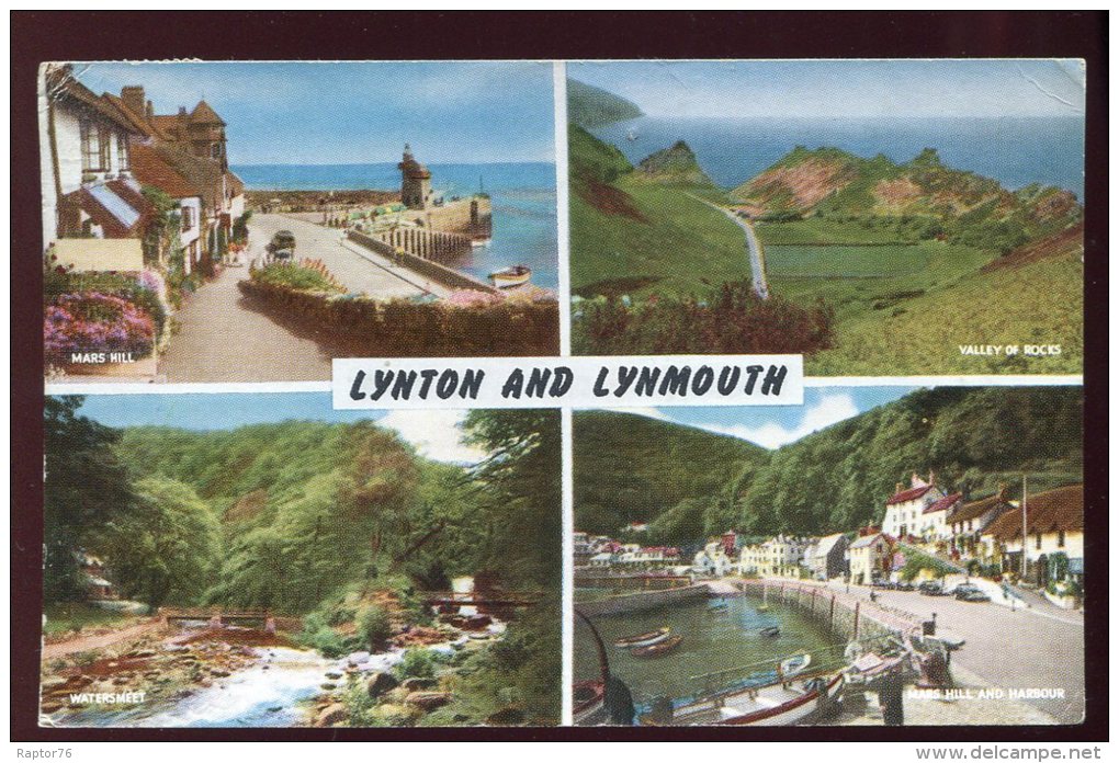 CPSM Royaume Uni LYNTON And LYNMOUTH Multi Vues - Lynmouth & Lynton