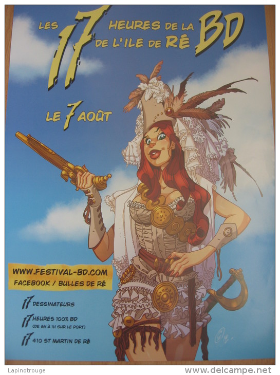 Affiche CRISSE Festival BD Ile De Ré 2013 (Atalante..) - Posters