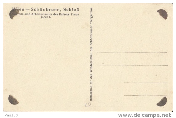 CPA WIEN- SCHONBRUNN PALACE, FRANZ JOSEPH OFFICE CHAMBER - Castello Di Schönbrunn