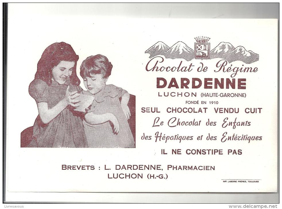 Buvard  Chocolat De Régime Dardenne De Luchon En Haute Garonne Des Années 1960 - Kakao & Schokolade