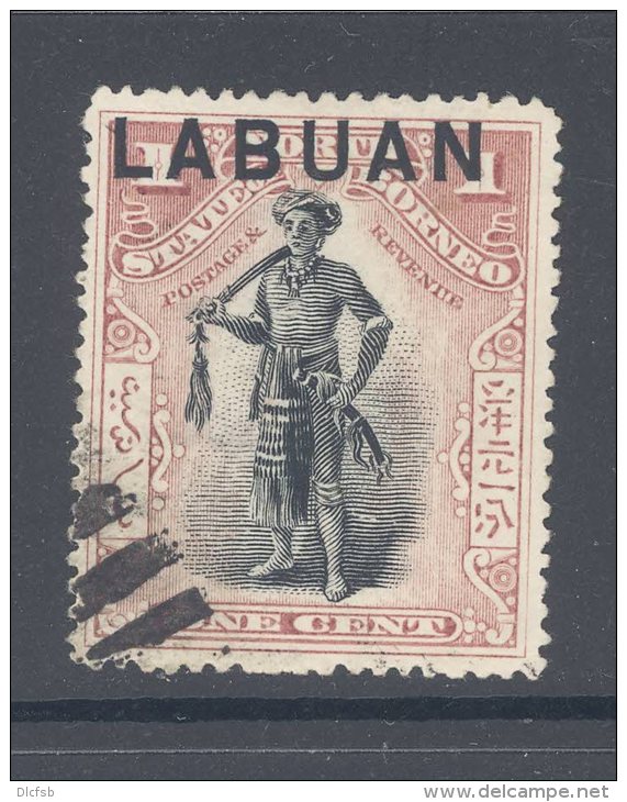 LABUAN, 1897 1c (P16), SG89bb Used - North Borneo (...-1963)