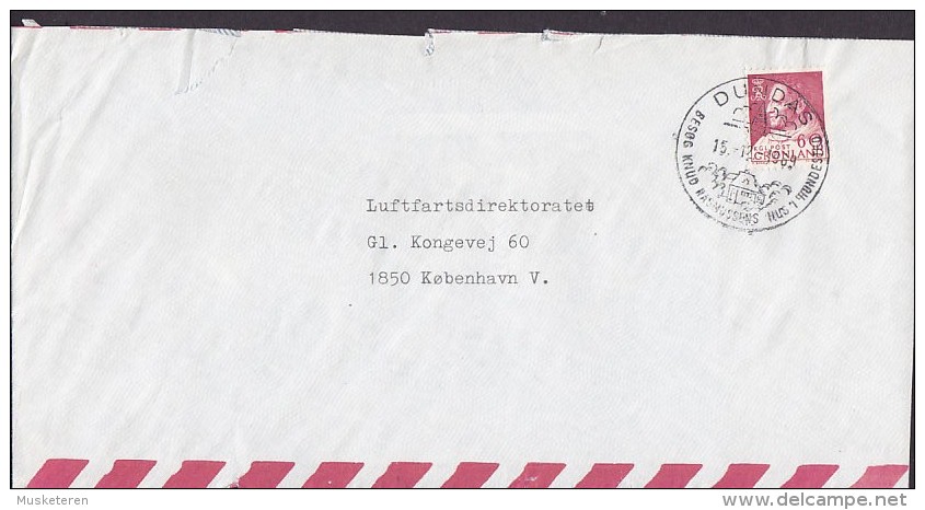 Greenland Airmail TELETJENESTEN Sonderstempel Special Cancel DUNDAS Slogan 1969 Cover Brief (Cz. Slania) - Covers & Documents