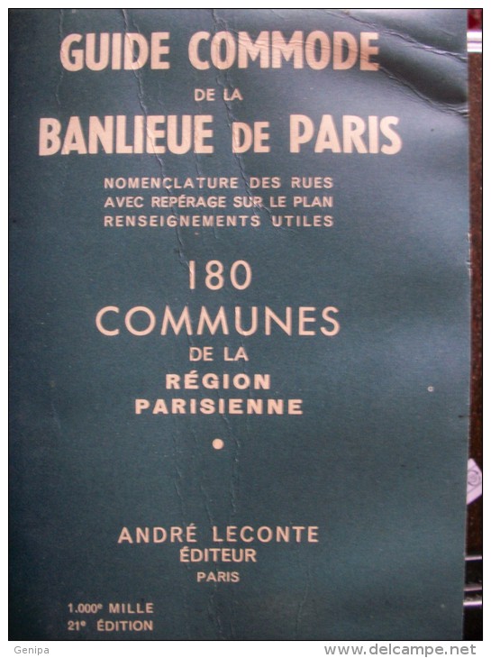 GUIDE DE LA BANLIEUE DE PARIS - 180 COMMUNES - Europe