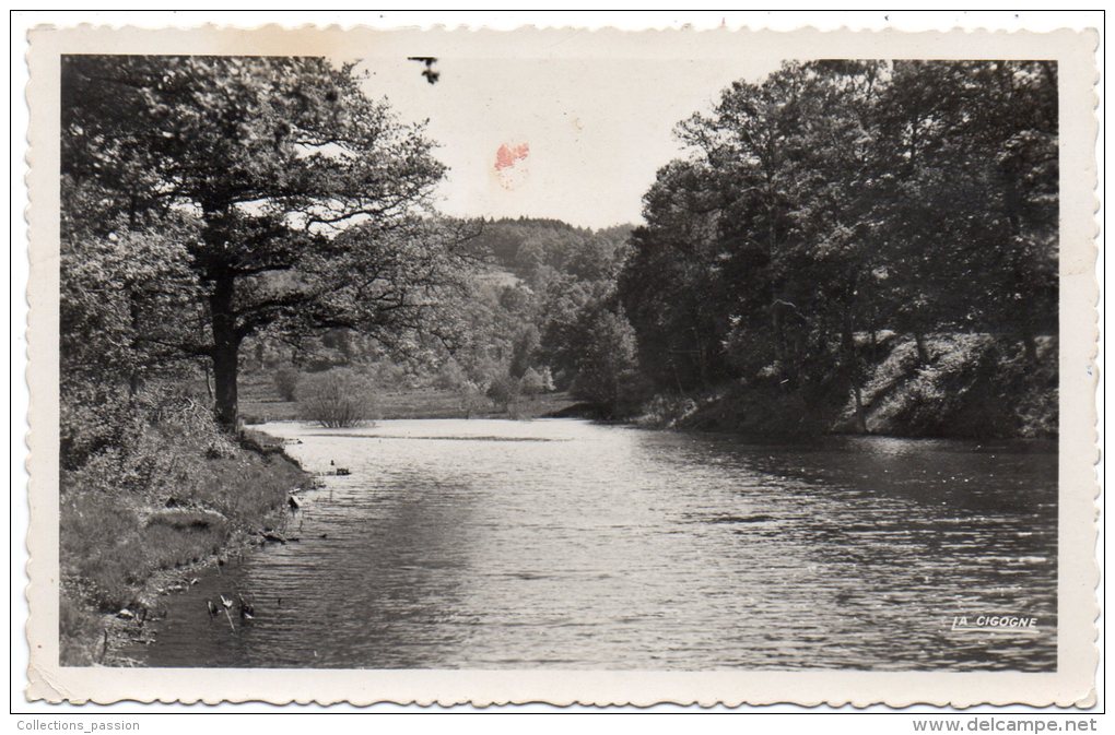 CP, 23, CROCQ, Etang De Basvillette, Ecrite - Crocq