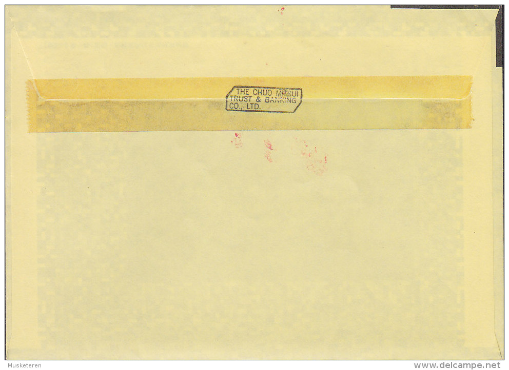 Japan Airmail THE CHUO MNSUI TRUST & BANKING Co. Ltd. TOKYO Meter Stamp 2002 Cover Brief (2 Scans) - Briefe U. Dokumente