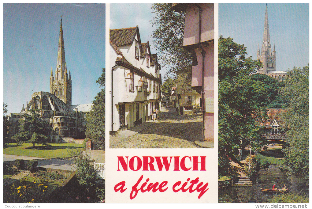 NORWICH (Angleterre) - Cathedral - Elm Hill - Pull´s Ferry - Norwich