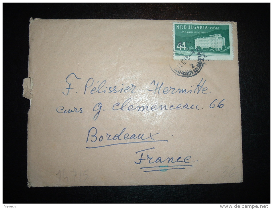 LETTRE POUR LA FRANCE TP 44ST OBL. 13.12.58 - Lettres & Documents