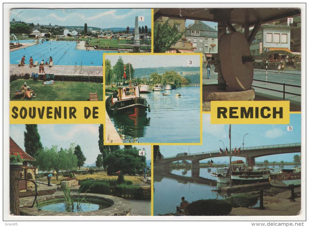 CP MULTIVUES REMICH, PISCINES, ANCIENNE PRESSE A FRUITS, LA MOSELLE ET LE PONT, MINI GOLF, LUXEMBOURG - Remich