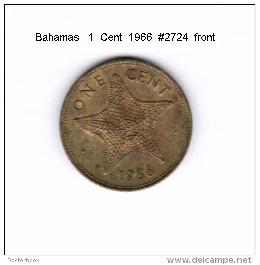 BAHAMAS   1  CENT  1966  (KM # 2) - Bahamas