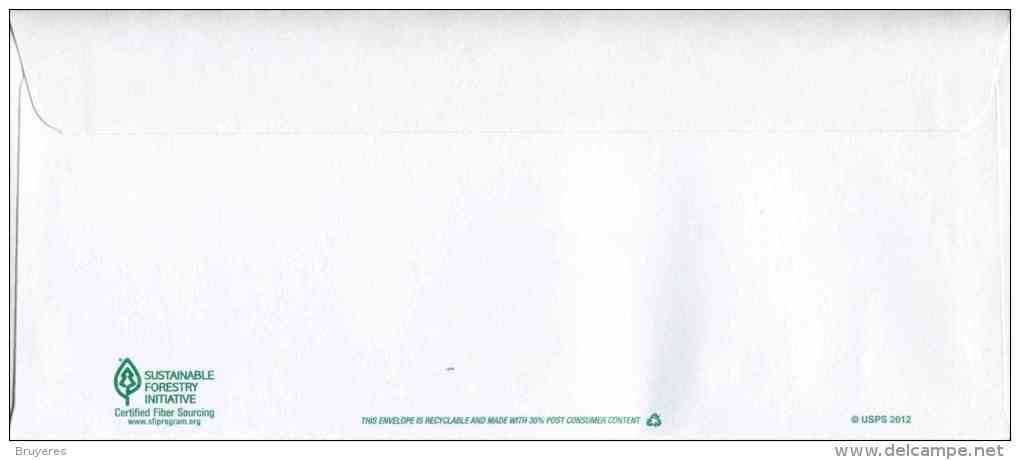 Entier Postal De 2013 Sur Enveloppe Avec Fenêtre Et  Timbre "Bank Smllow" - Rabat Gommé - Format 105 X 242 Mm (#10) - 2011-...