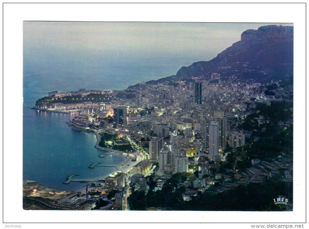 Monaco: La Principaute La Nuit (13-3263) - Tarjetas Panorámicas