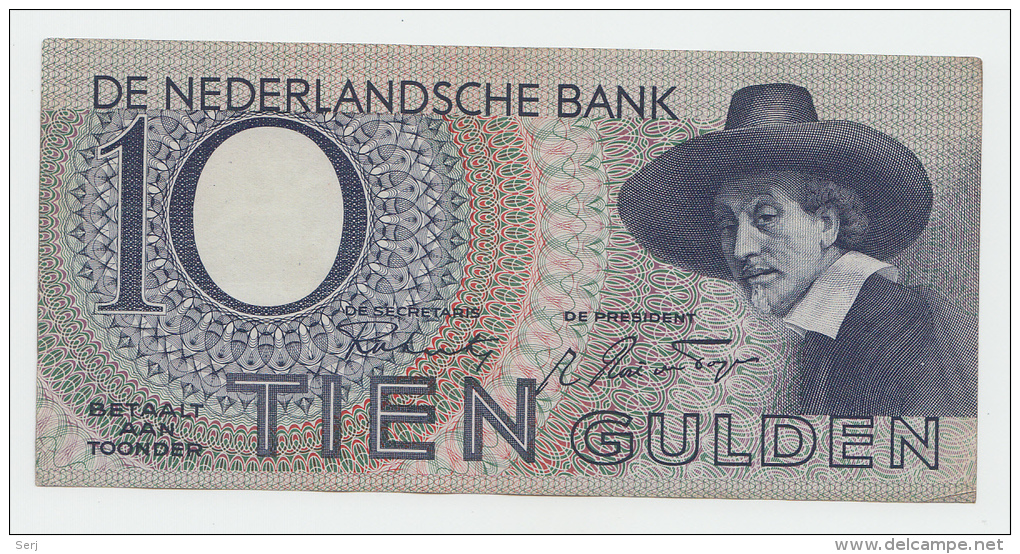 Netherlands 10 Gulden 1943 XF P 59 - 10 Gulden