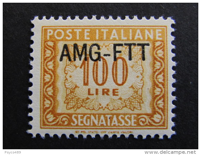 ITALIA Trieste AMG-FTT Segnatasse-1949-54- "Cifra" £. 100 MH* (descrizione) - Segnatasse