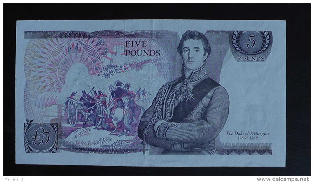 Great Britain - 5 Pound - 1982 - P 378c - XF+ - Look Scan - 5 Pounds