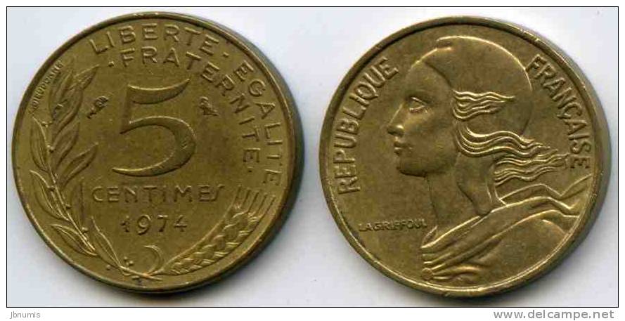 France 5 Centimes 1974 GAD 175 KM 933 - 5 Centimes