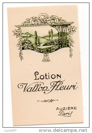 ACHAT IMMEDIAT Carte Parfumée  AUZIERE  LOTION  VALLON FLEURI - Antiquariat (bis 1960)