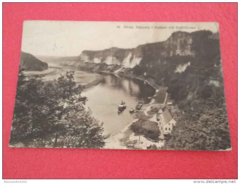 Sachsen Schweiz Rathen Mit Bastei Basteifelsen 1927 Rare+++ - Bastei (sächs. Schweiz)